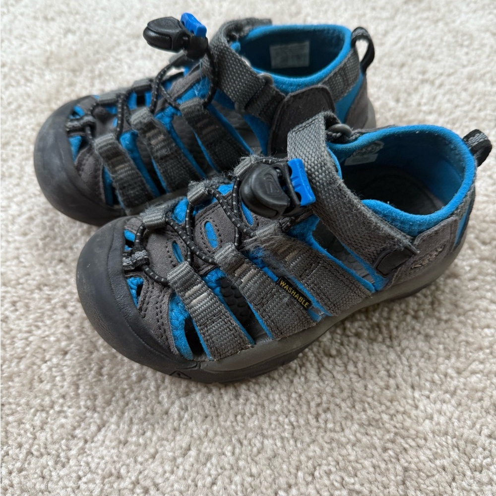 Keen Kids Blue and Gray Adventure Sandals - Picture 2 of 8